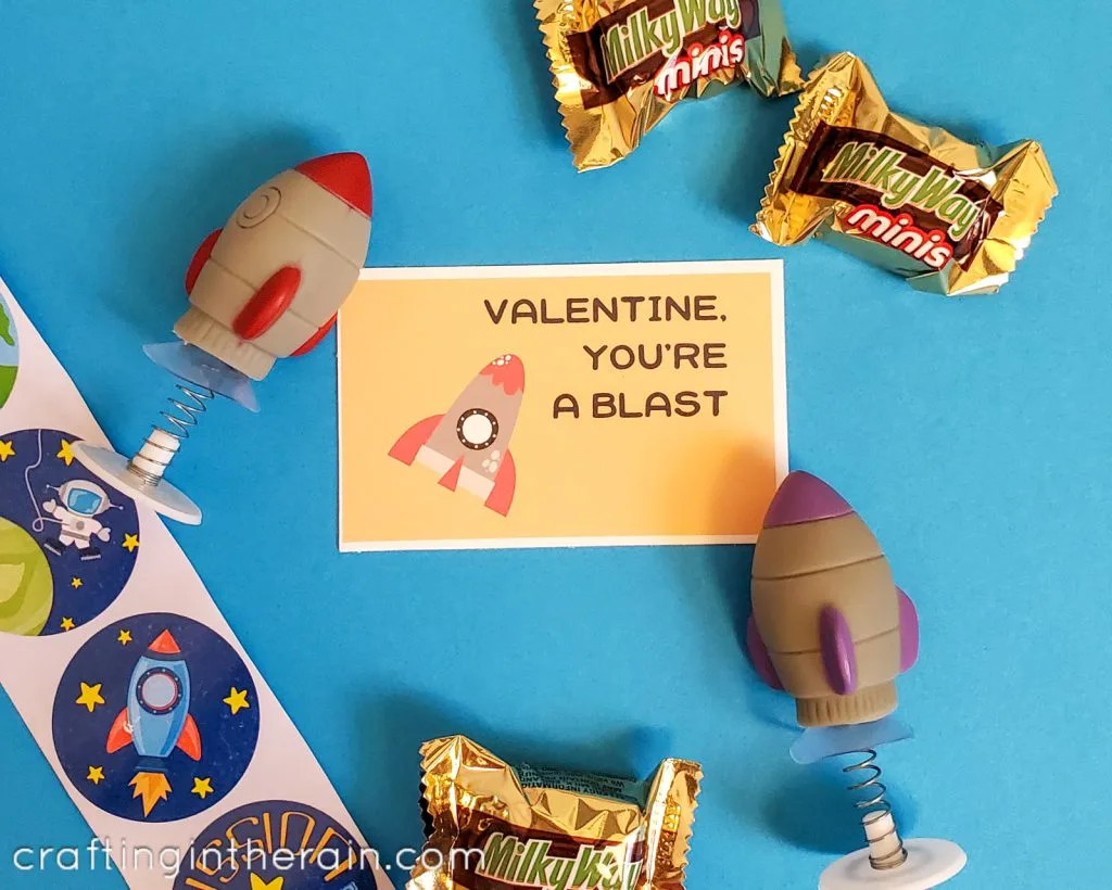 Rocket Valentine card