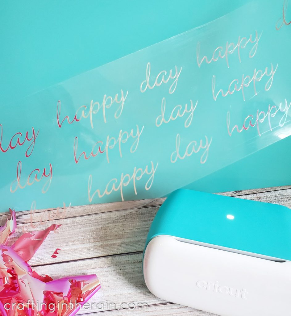 Cricut Joy cut iron on 