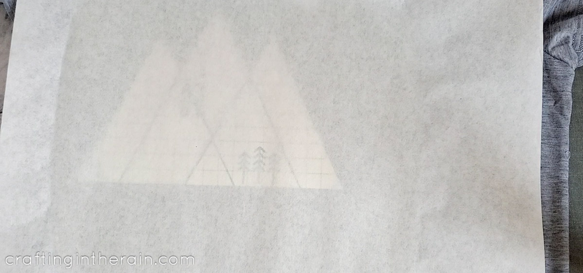 Cover infusible ink with butcher paper
