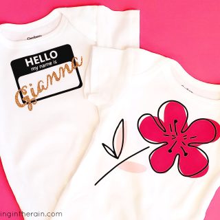 Layered vinyl onesie