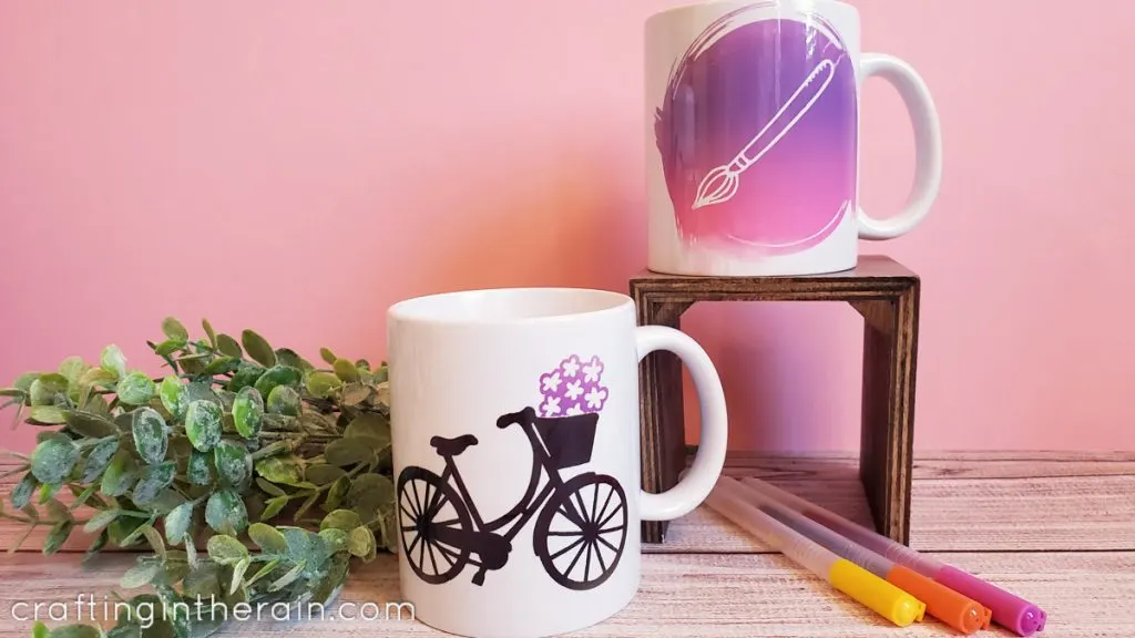 DIY bicycle submlimation mug