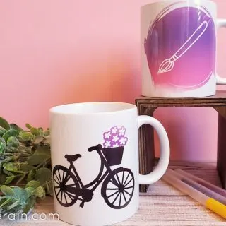 DIY bicycle submlimation mug