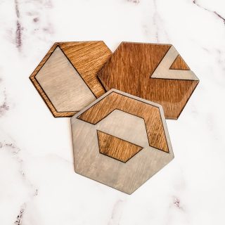 cricut wood coasters