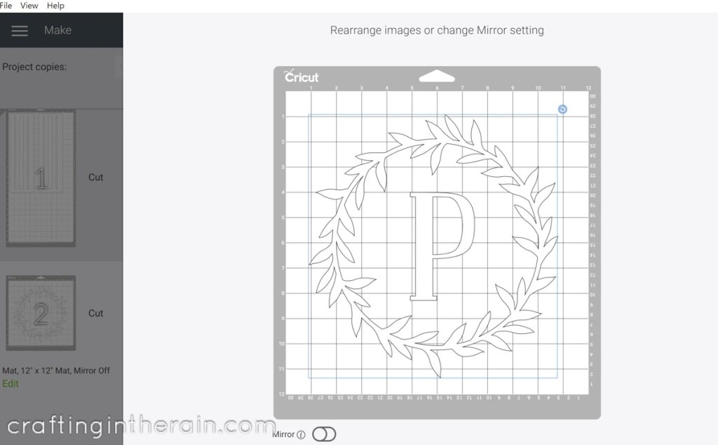 Move items on Cricut mat