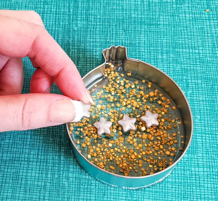 star sprinkles in resin
