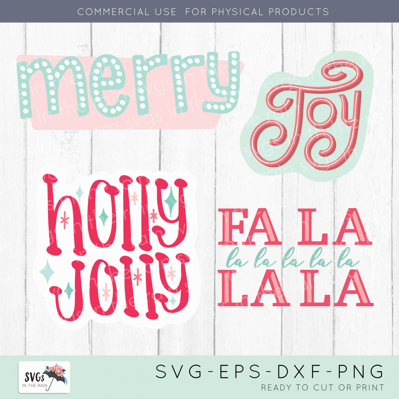 Free Holly Jolly SVG - Crafting in the Rain