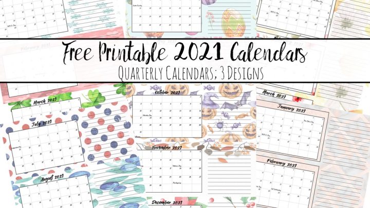 Free Printable 2021 Calendars Crafting In The Rain