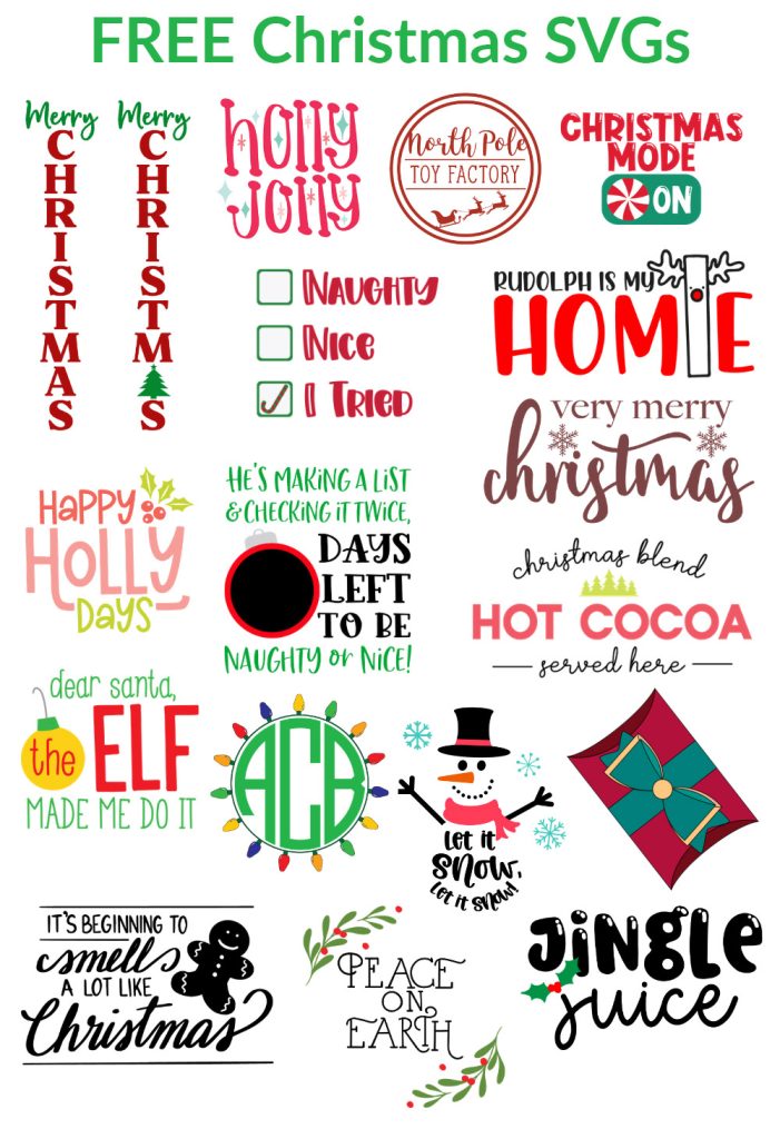 christmas svgs for cricut