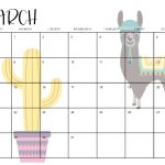 2022 Llama Calendar Free Printable