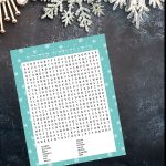 Winter Wordsearch Printable