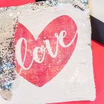 Infusible Ink Sequin Pillow