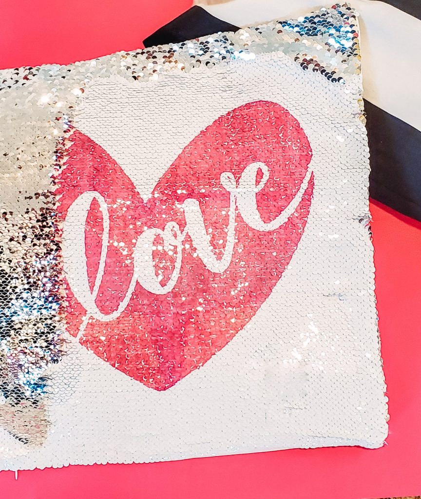 how to sublimate sequin pillow