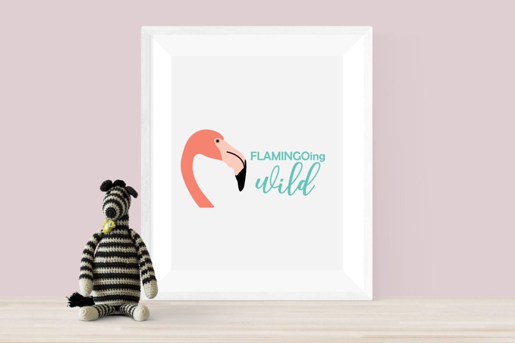 flamingoing wild poster