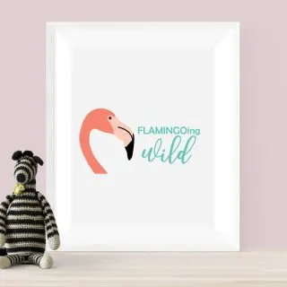 flamingoing wild poster