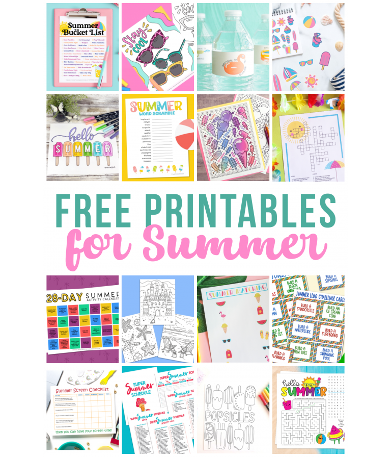 Printable Summer Matching - Crafting in the Rain