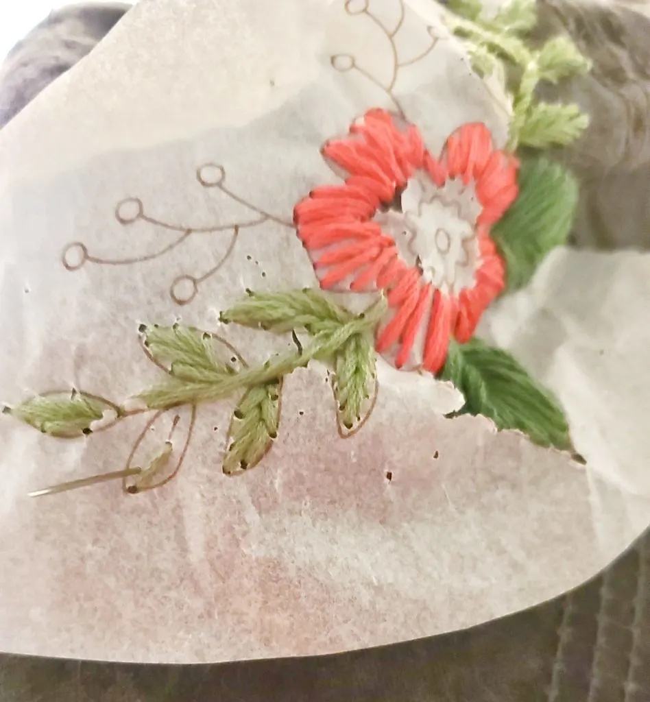 embroidery pattern tracing paper