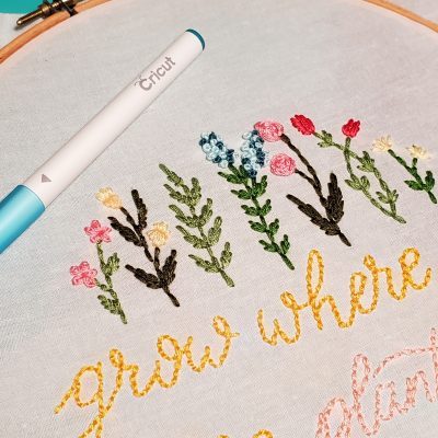 Embroidery Pattern with Cricut
