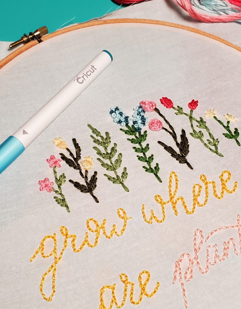 embroidery with cricut
