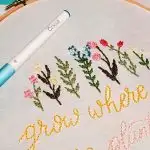 embroidery with cricut
