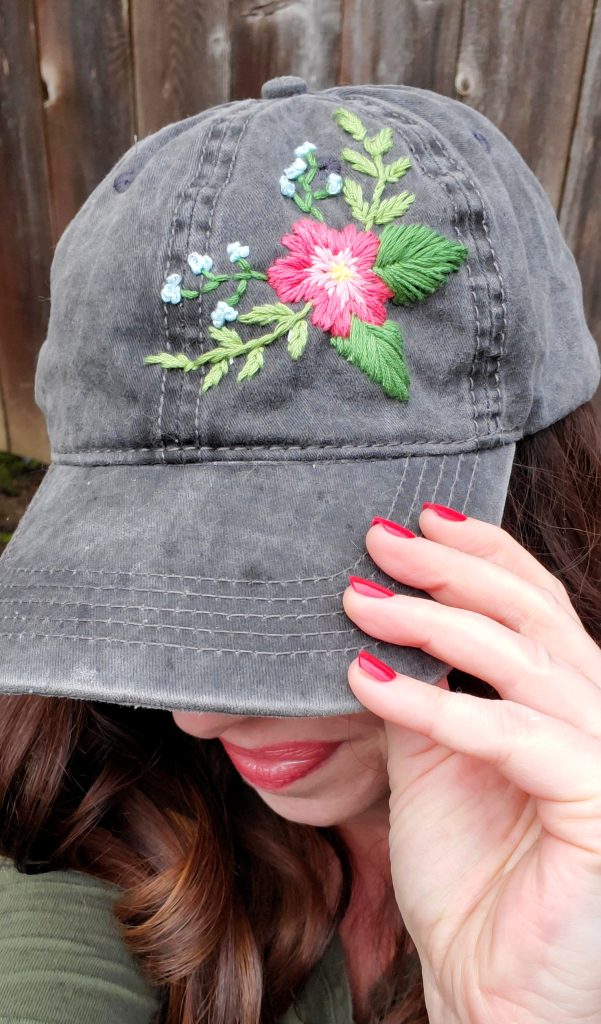 how to embroider on hat