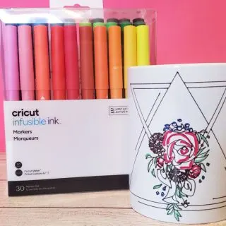 marker mug flowers