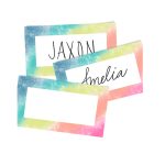Rainbow Blank Labels to Print