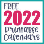 Free Printable 2022 Calendars