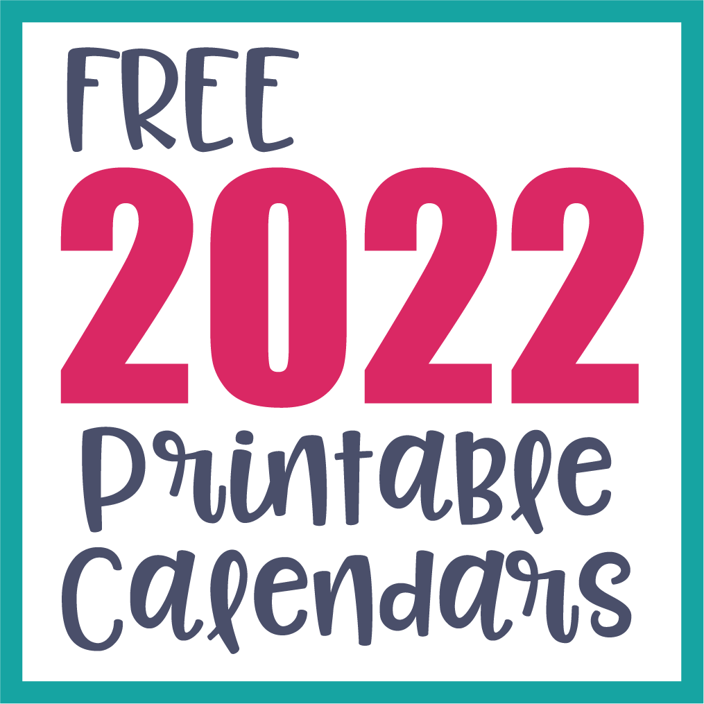 Free Printable Monthly Calendar Pages 2022