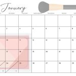 Printable Makeup 2022 Calendar