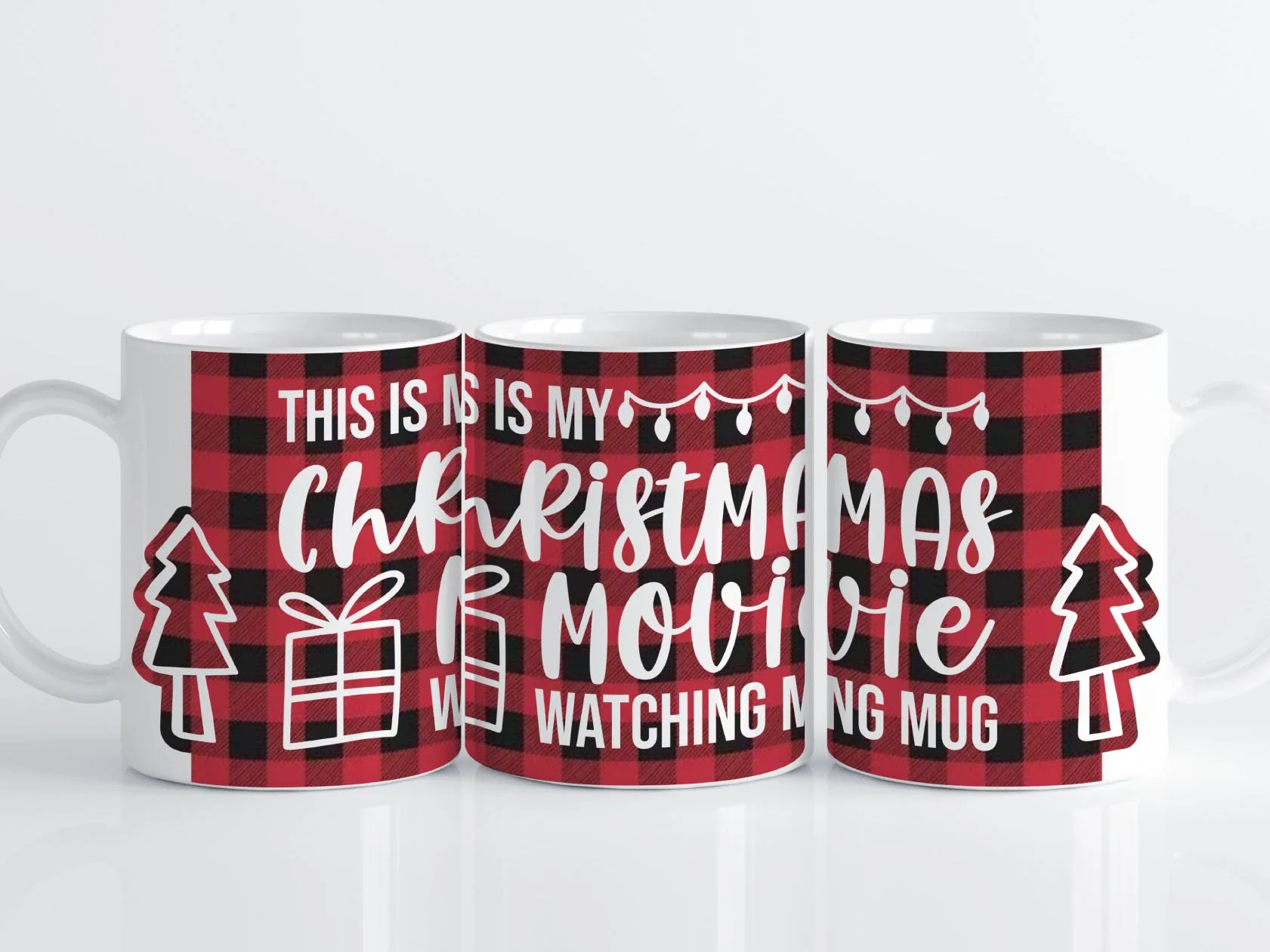 movie watching mug wrap