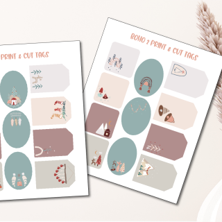 printable boho tags