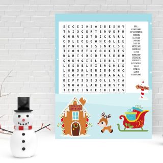 free santa wordsearch