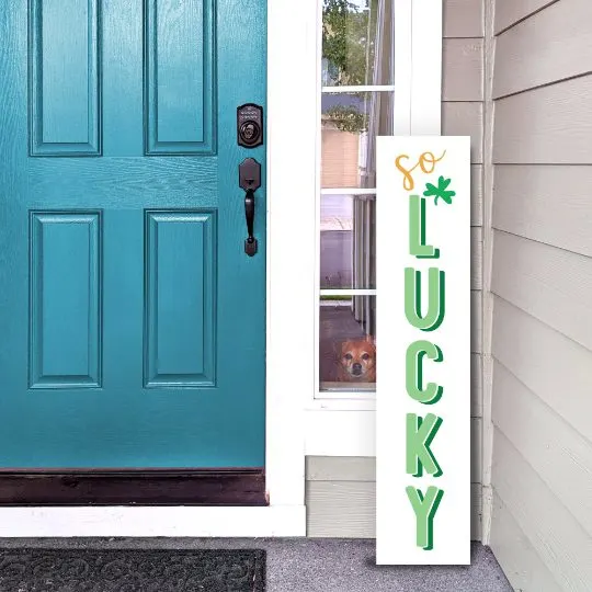 lucky porch sign svg