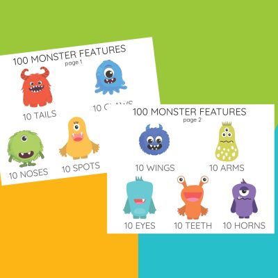 100 Days of School Monsters