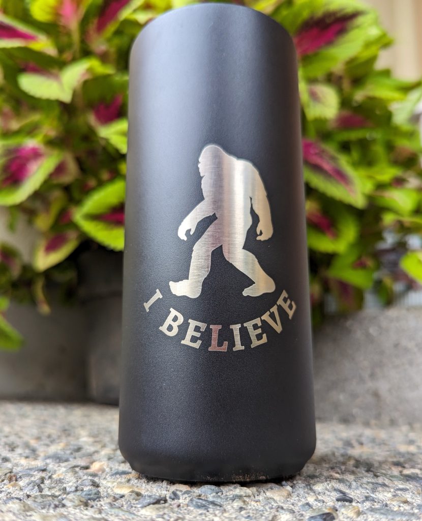 laser engraved tumbler