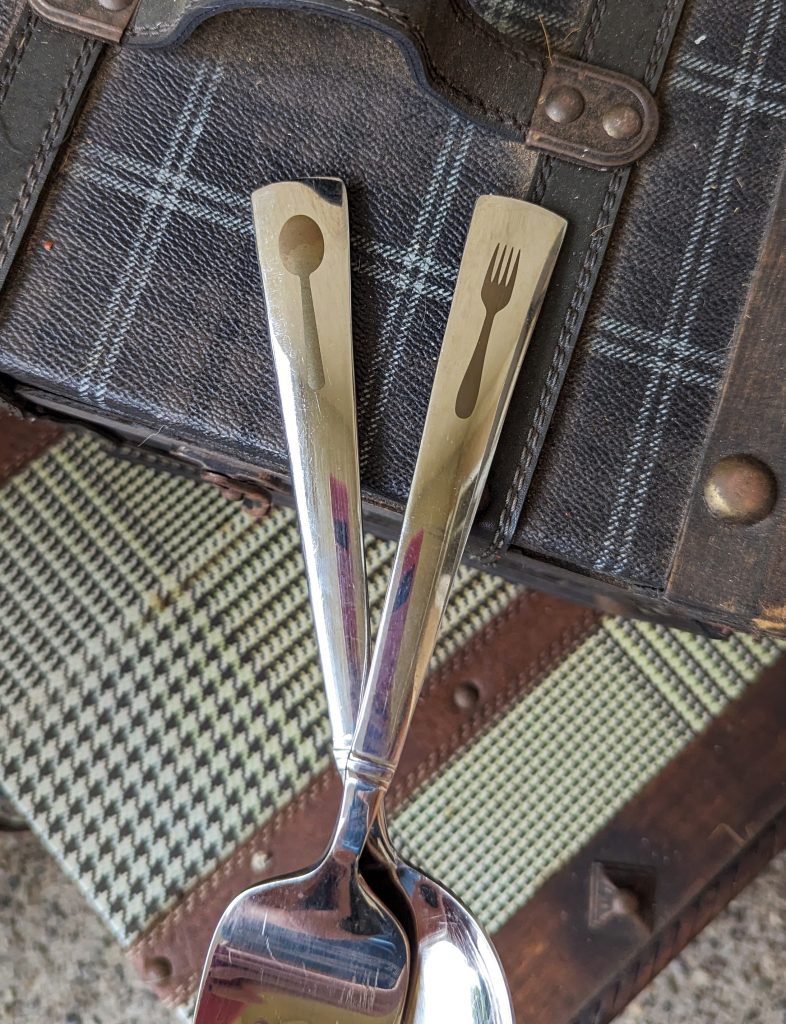 laser engraved silverware