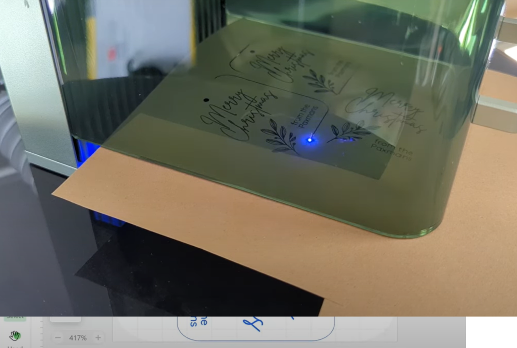 cut engrave kraft paper