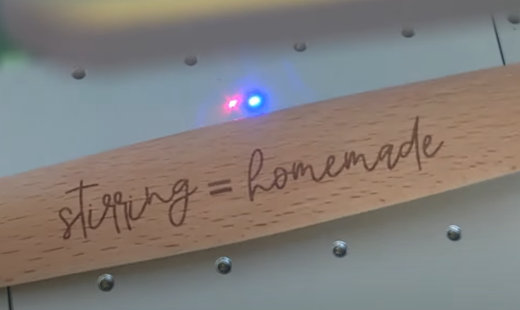 f1 engrave wood spoon