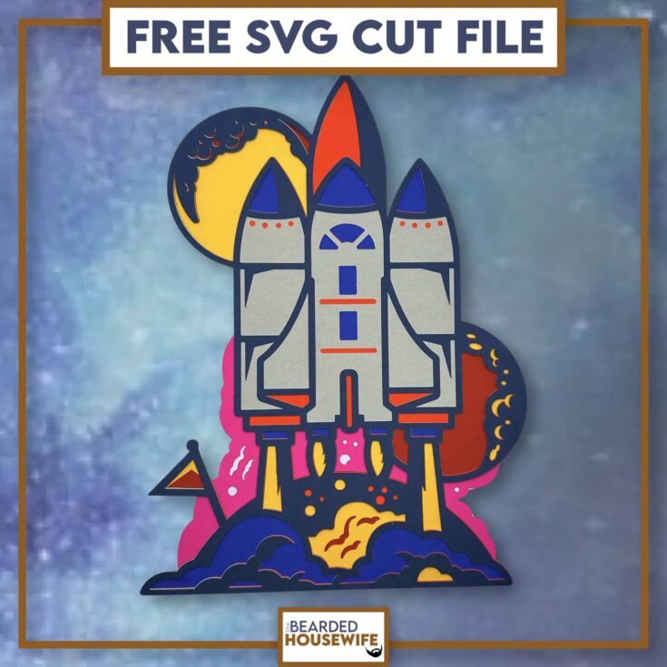 Image for Layered Spaceship Paper Crafts