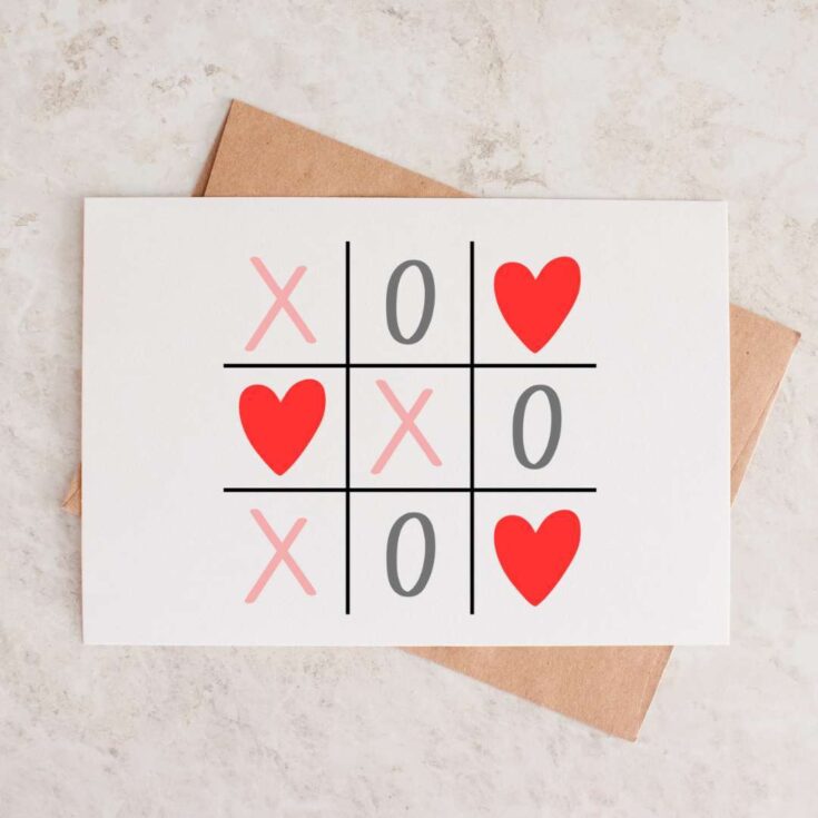 Image for XO Tic Tac Toe {FREE} Valentine's SVG