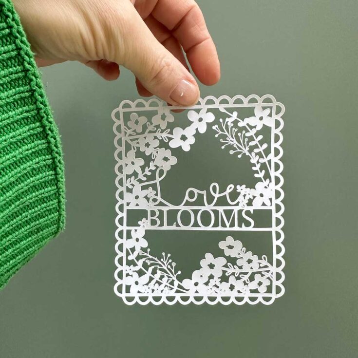 Image for Free Valentine SVG Papercut Template