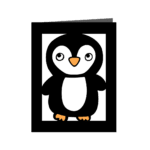 free penguin card