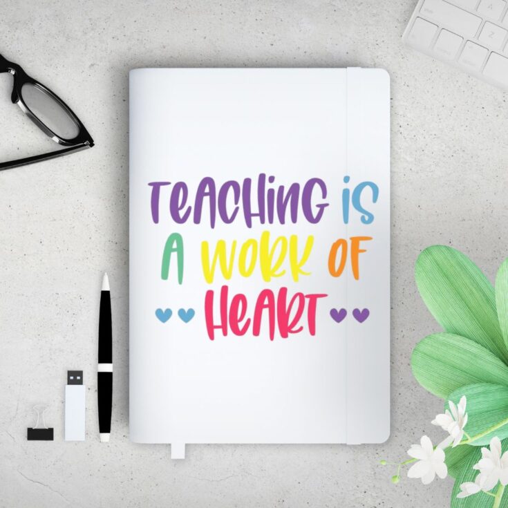 Image for Teaching is a Work of Heart {FREE} Teacher SVG