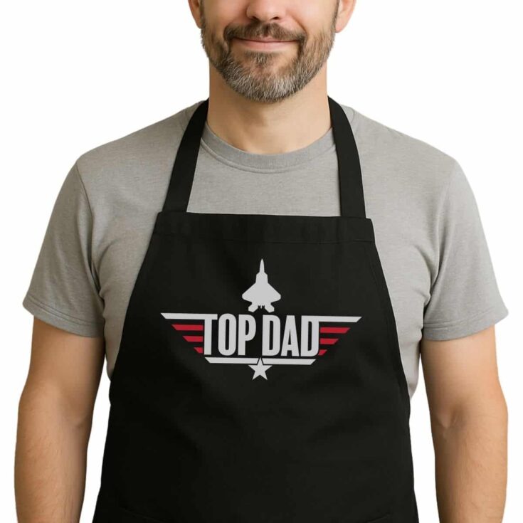 Image for DIY Fathers Day Apron + Free Top Dad SVG