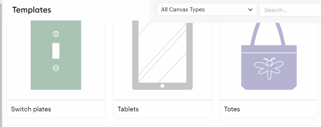 design space canvas templates