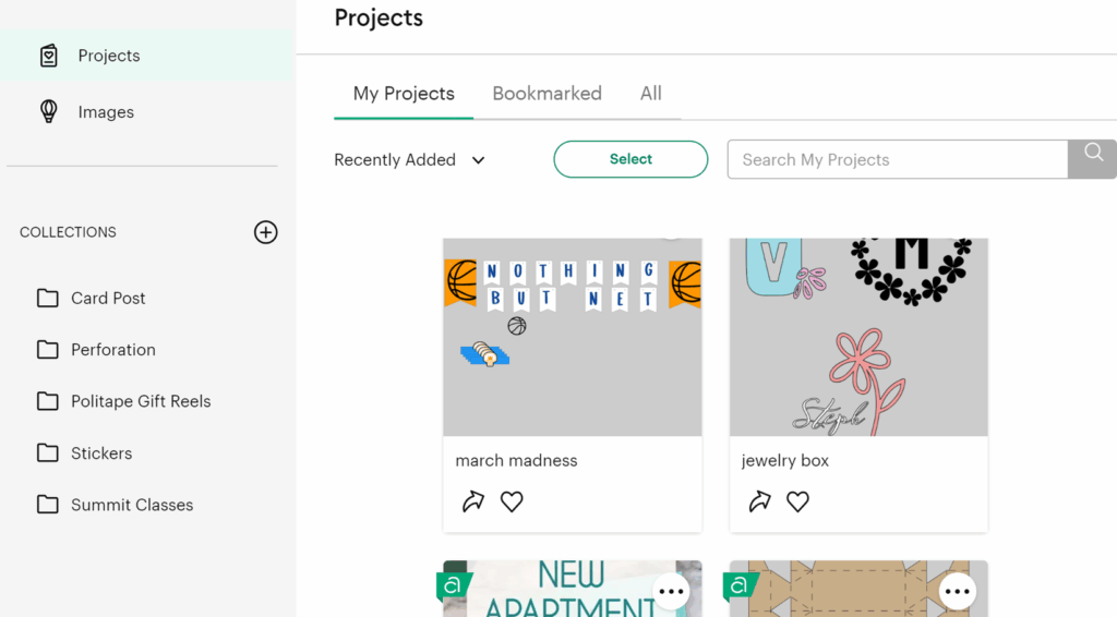 project folder design space