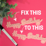 cricut pen not centered