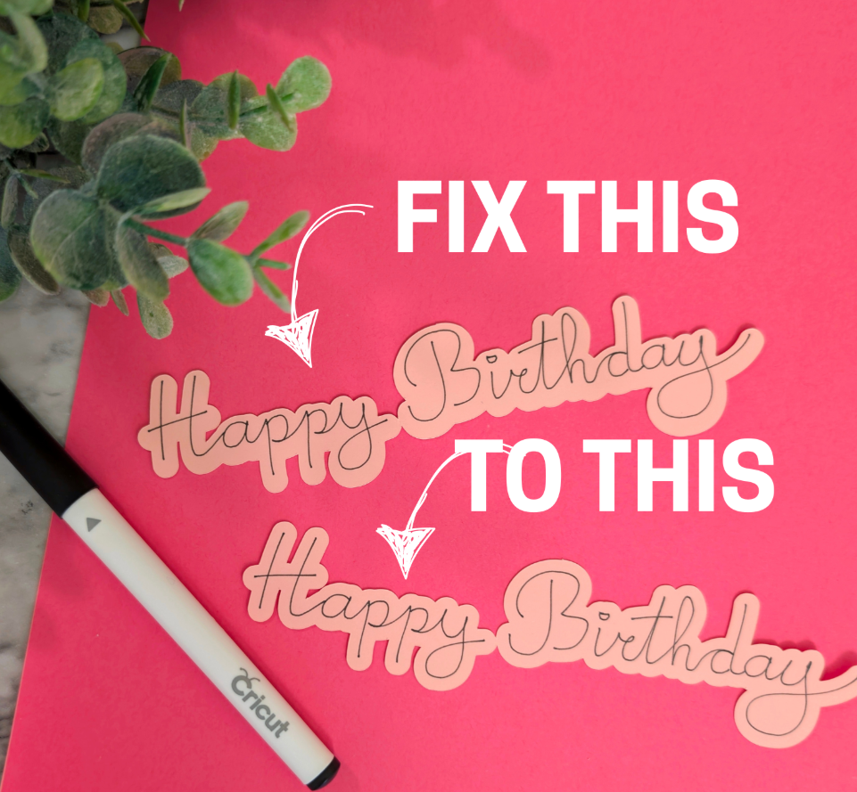 cricut pen not centered