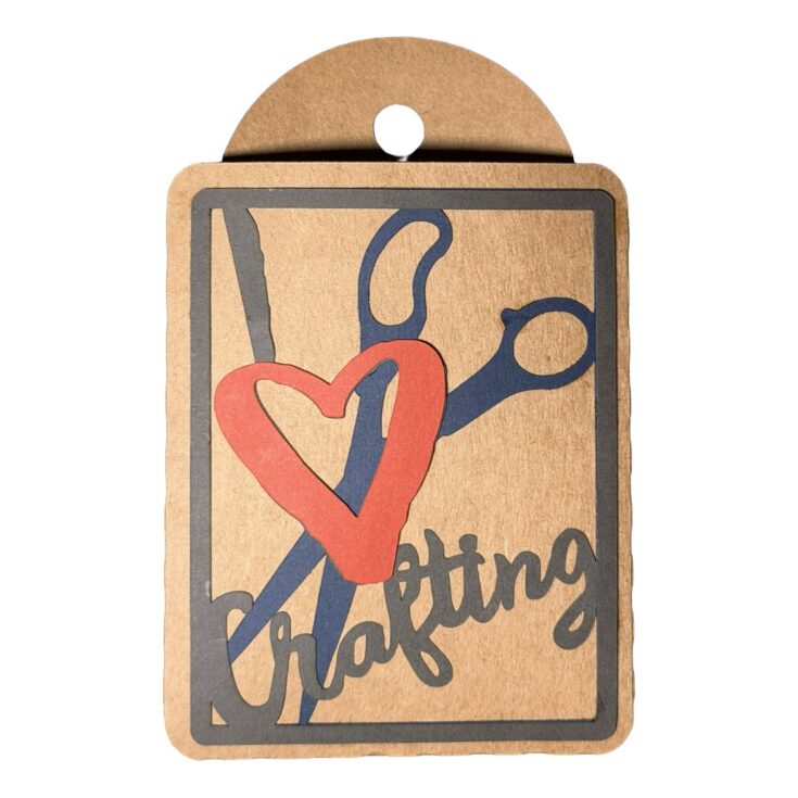 Image for I Love Crafting Gift Card Tag SVG