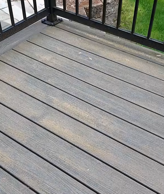 dirty composite deck boards